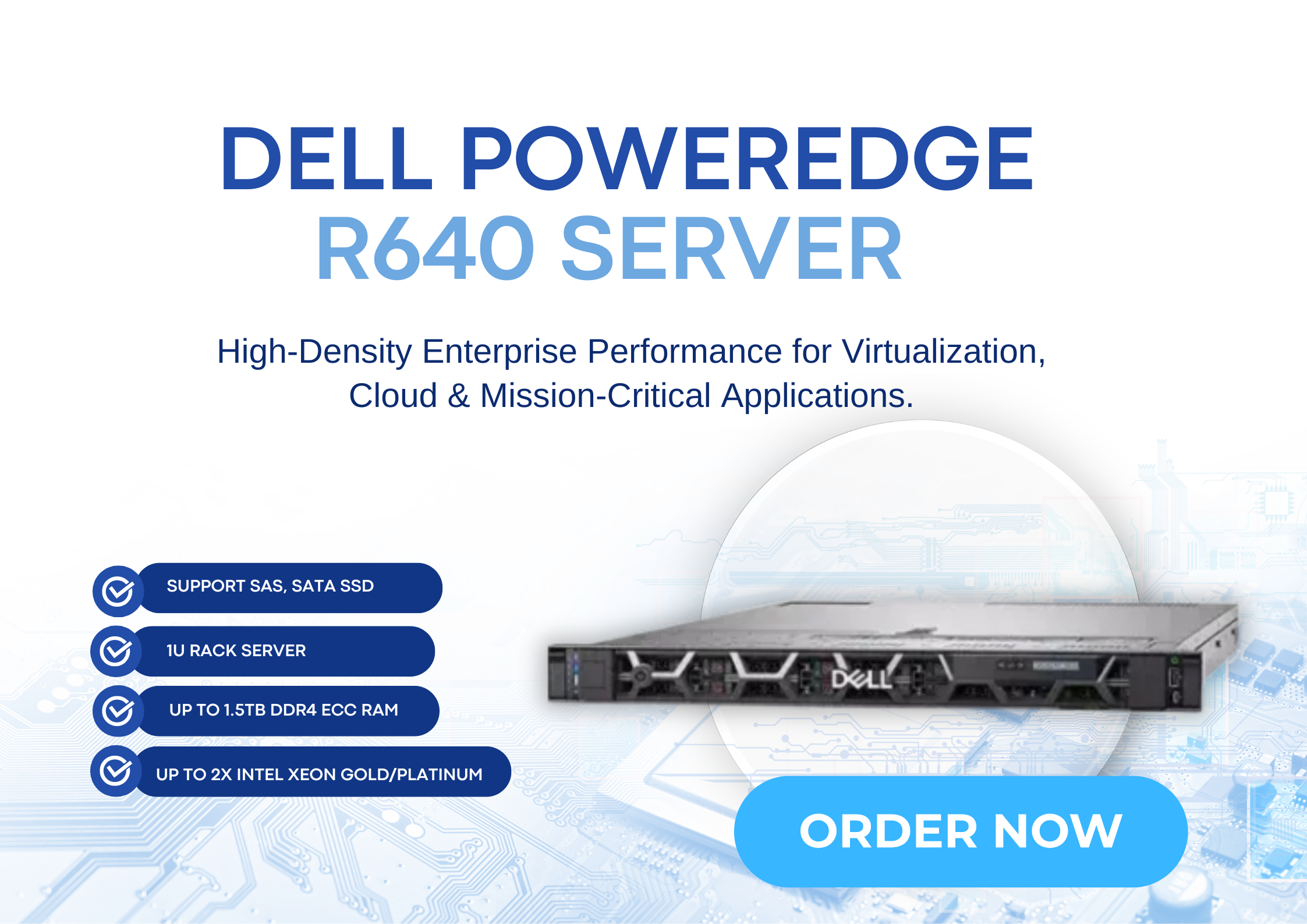 REFURBISHED DELL POWEREDGE R640 SERVER