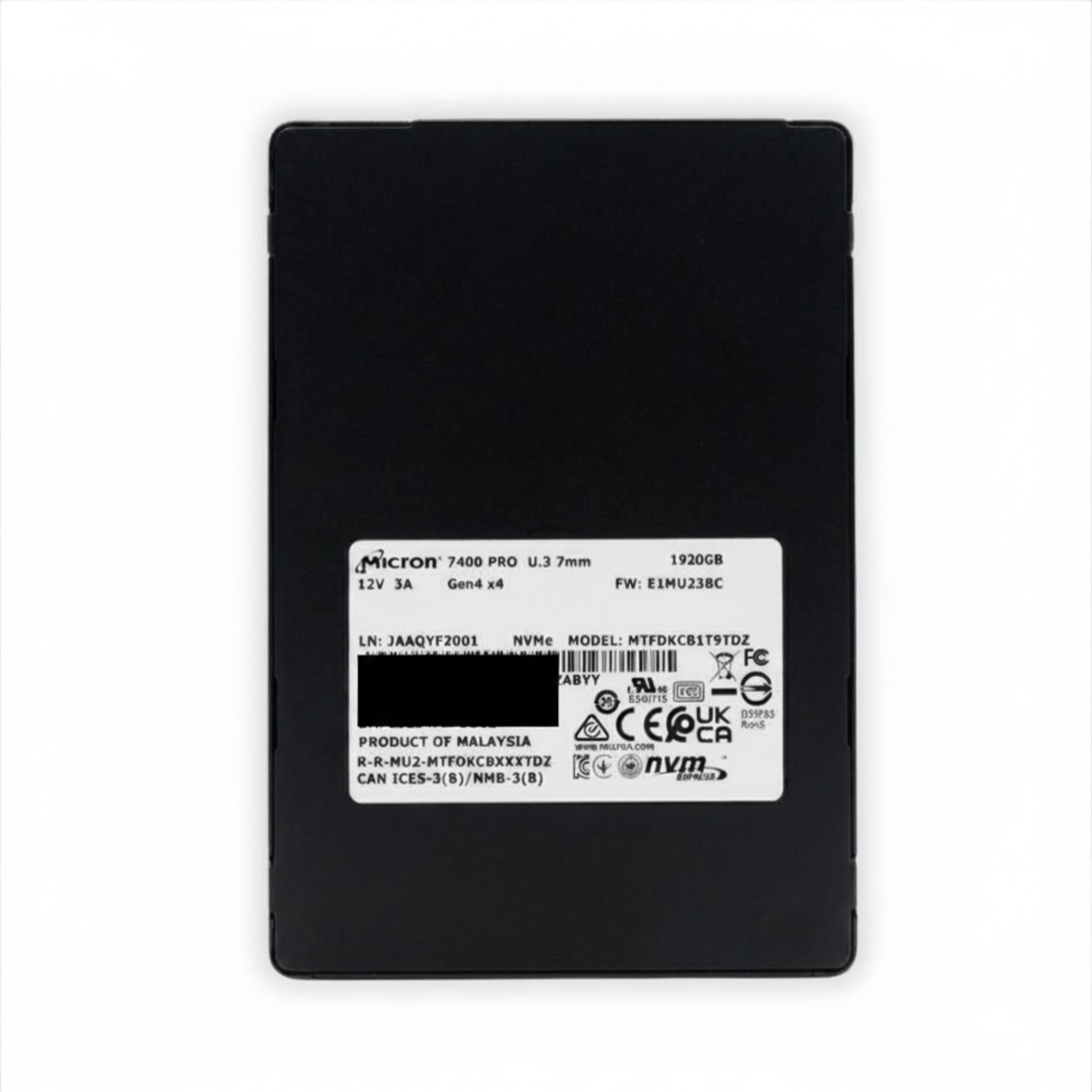 product images (1000 x 1000 px) (1) 1.92TB NVME SSD U.3/G4