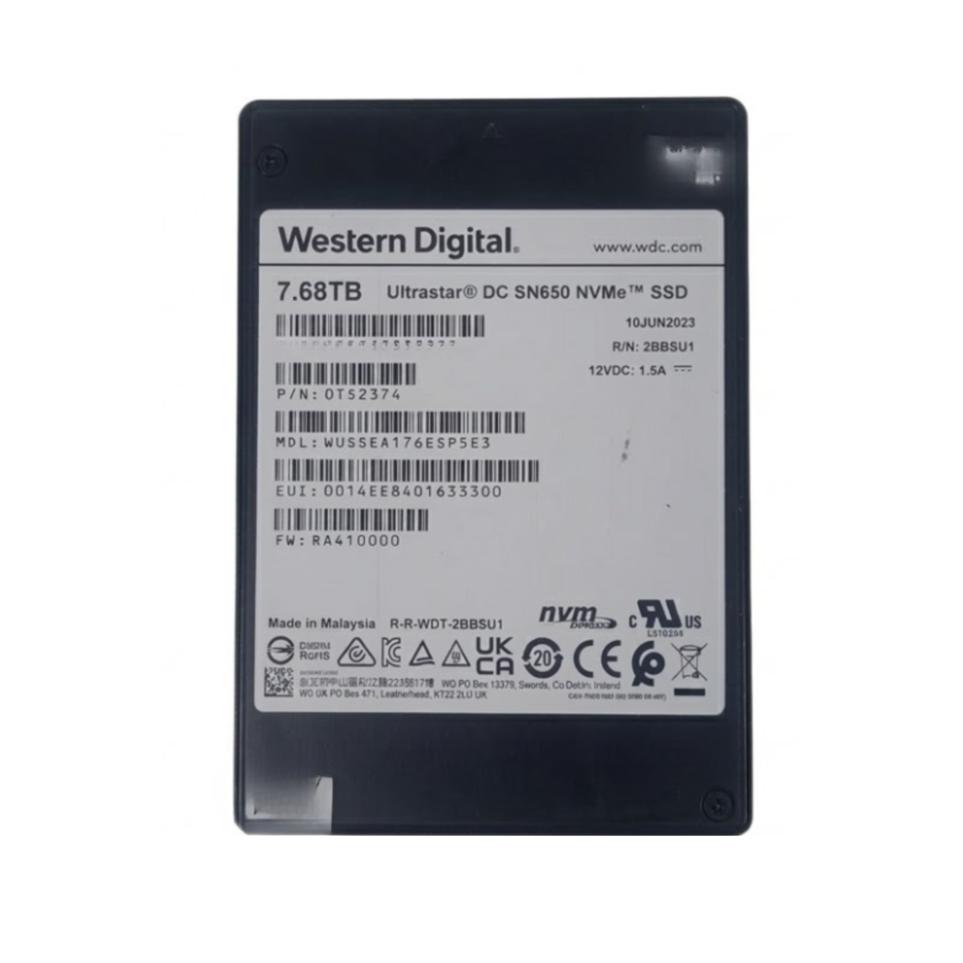 product images (1000 x 1000 px) (11) 7.68TB NVME SSD WESTERN DIGITAL