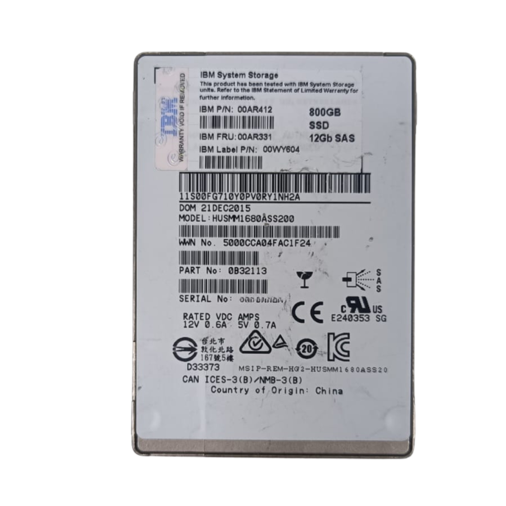 IBM 800GB SAS SSD IBM 800GB SAS SSD